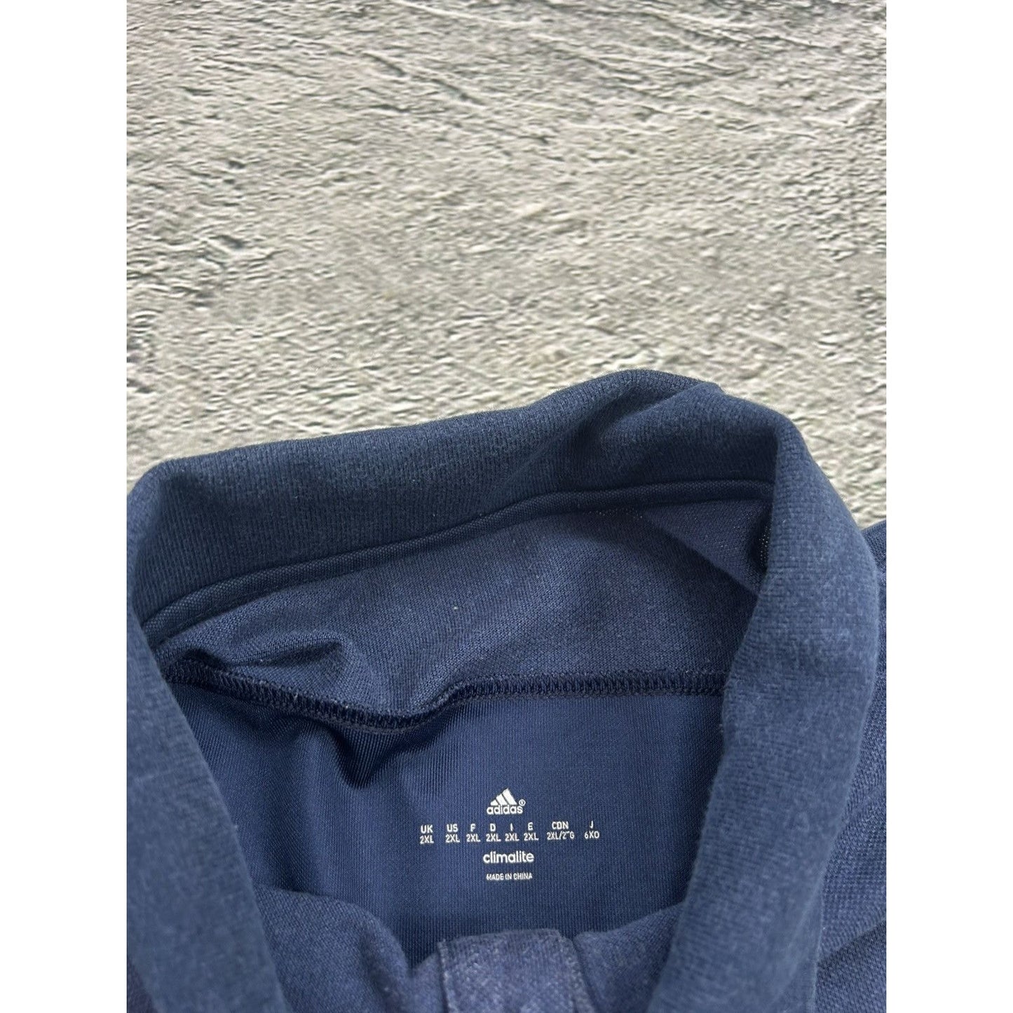 Italy Adidas vintage polo T-shirt navy blue Chief Keef