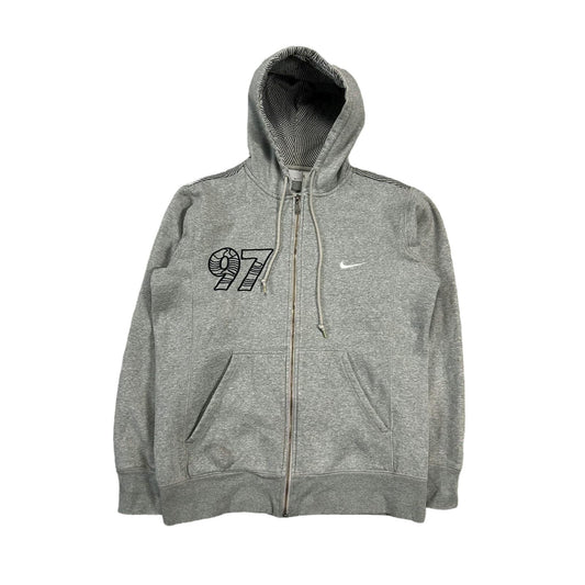 Nike vintage grey zip hoodie small swoosh AIR MAX Y2K