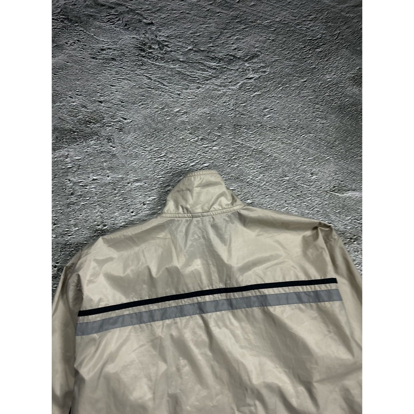 Nike track jacket nylon beige vintage drill Y2K TN