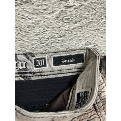 Rock Revival vintage jeans moto biker Y2K slim beige black