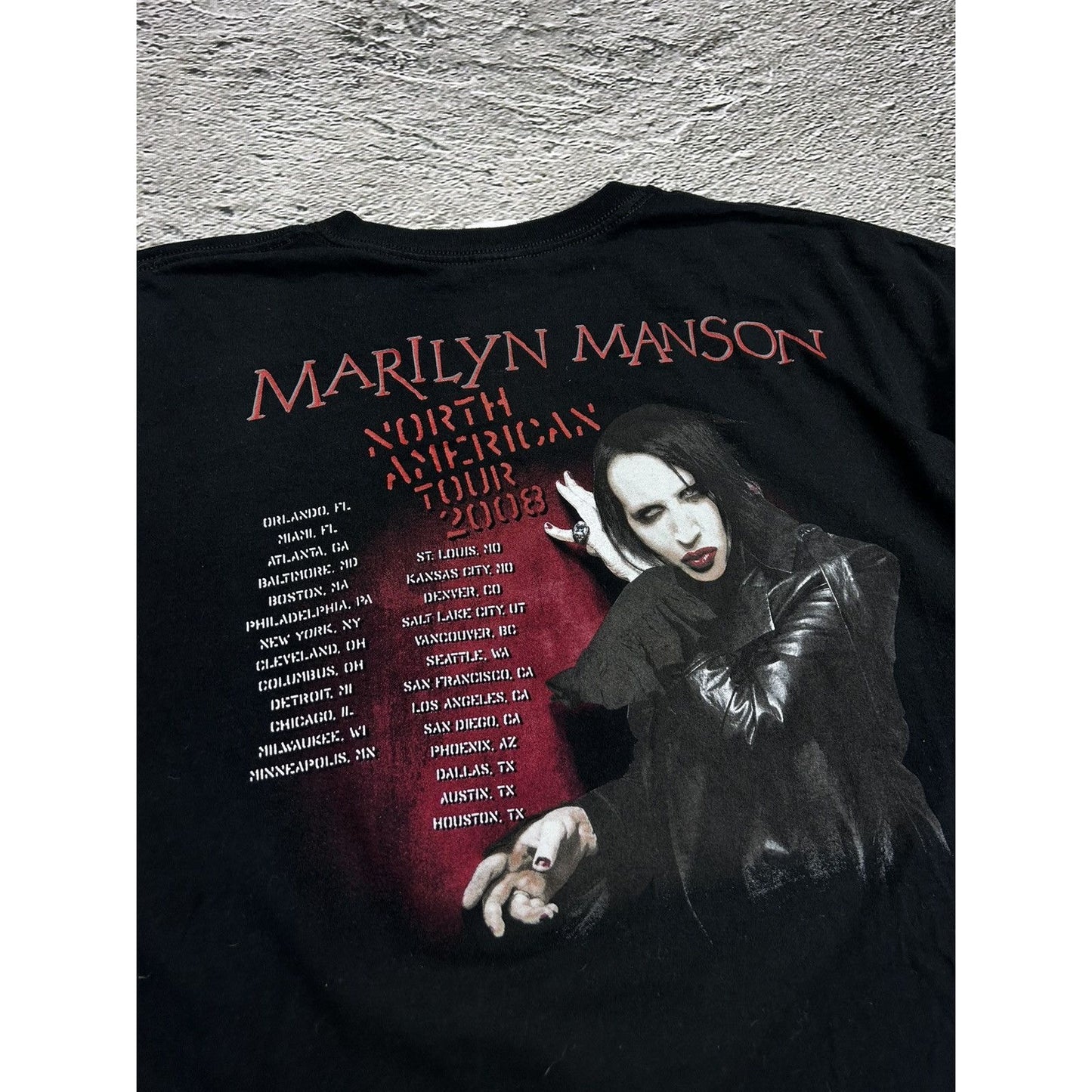 Marilyn Manson vintage T-Shirt 2008 North American Tour