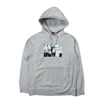 Supreme hoodie SS19 “Classic Ad” Hooded Sweatshirt Gray