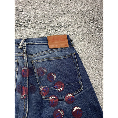 Evisu jeans daicock big logo red selvedge denim Japan