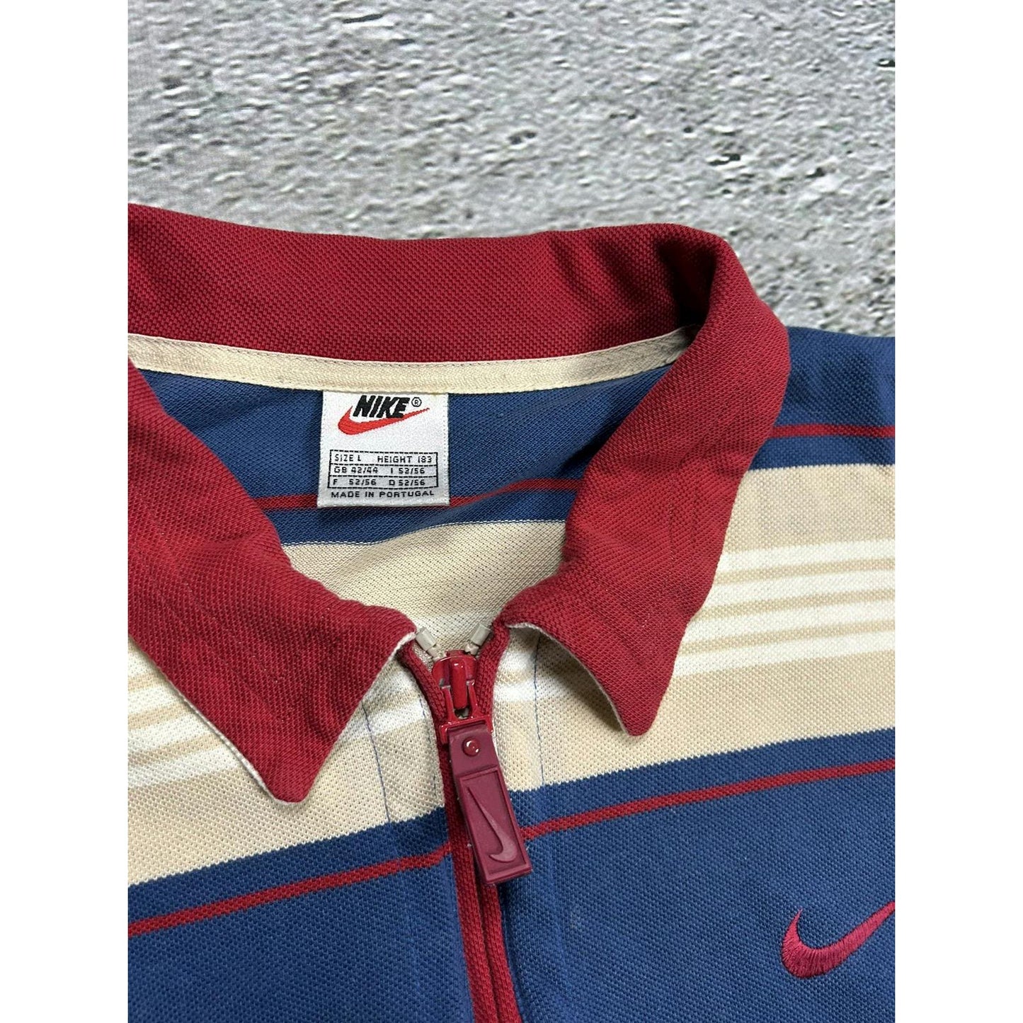 Nike vintage polo T-shirt 90s striped