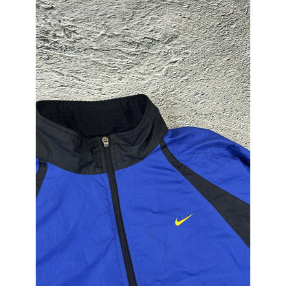 Nike track jacket nylon blue black vintage drill Y2K TN 90s