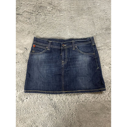 Evisu x Puma vintage navy skirt black seagulls Y2K