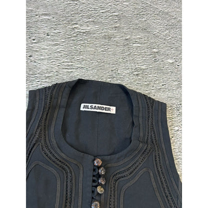 Jil Sander vest button up black