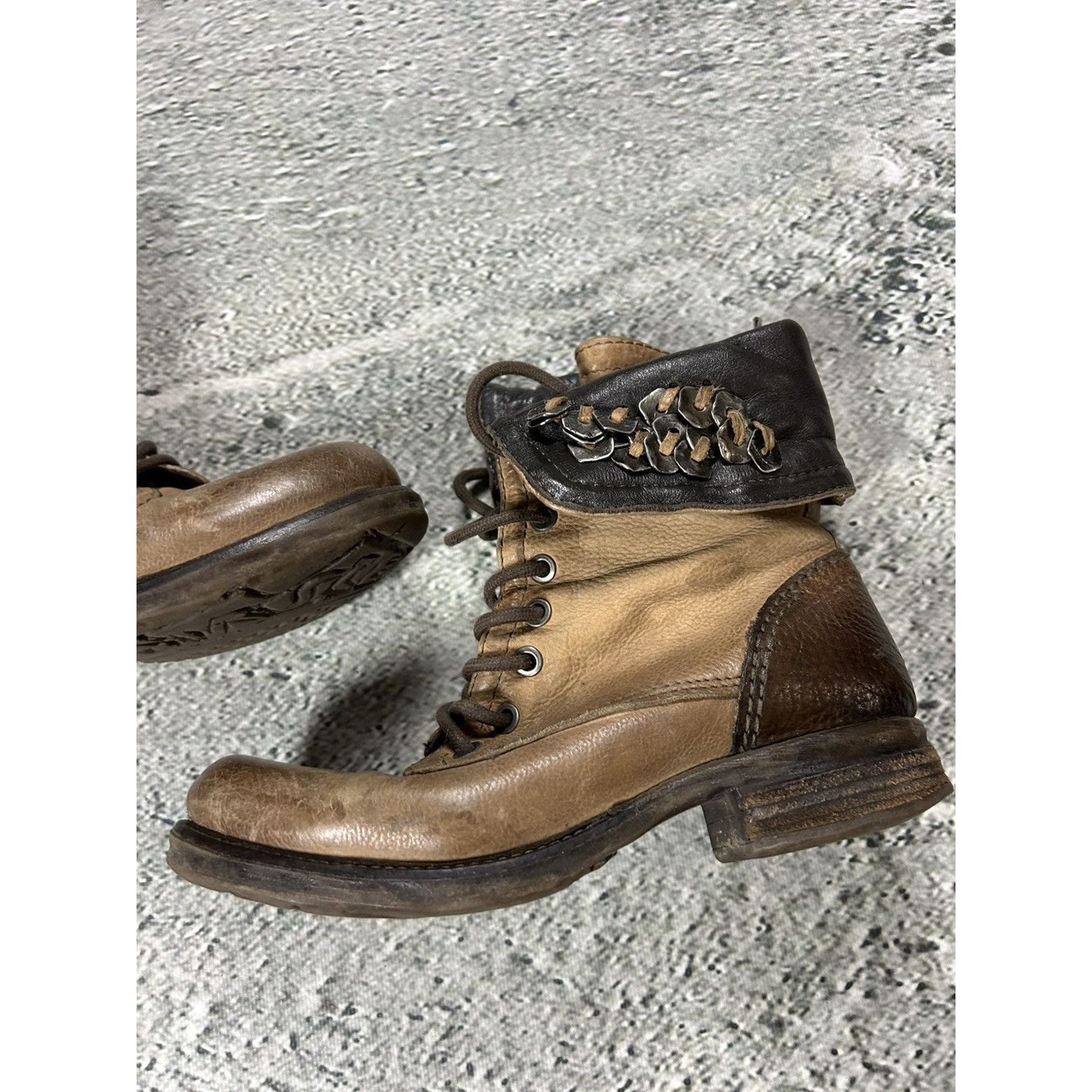 Airstep A.S.98 leather shoes boots cowboy