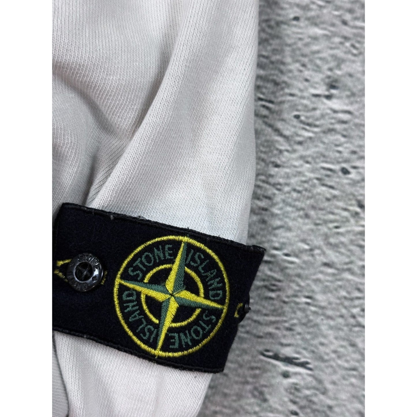 Stone island white crewneck sweatshirt