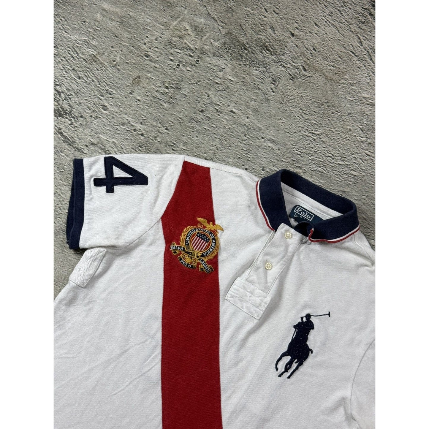 Chief Keef Polo Ralph Lauren USA Polo T-shirt red stripe