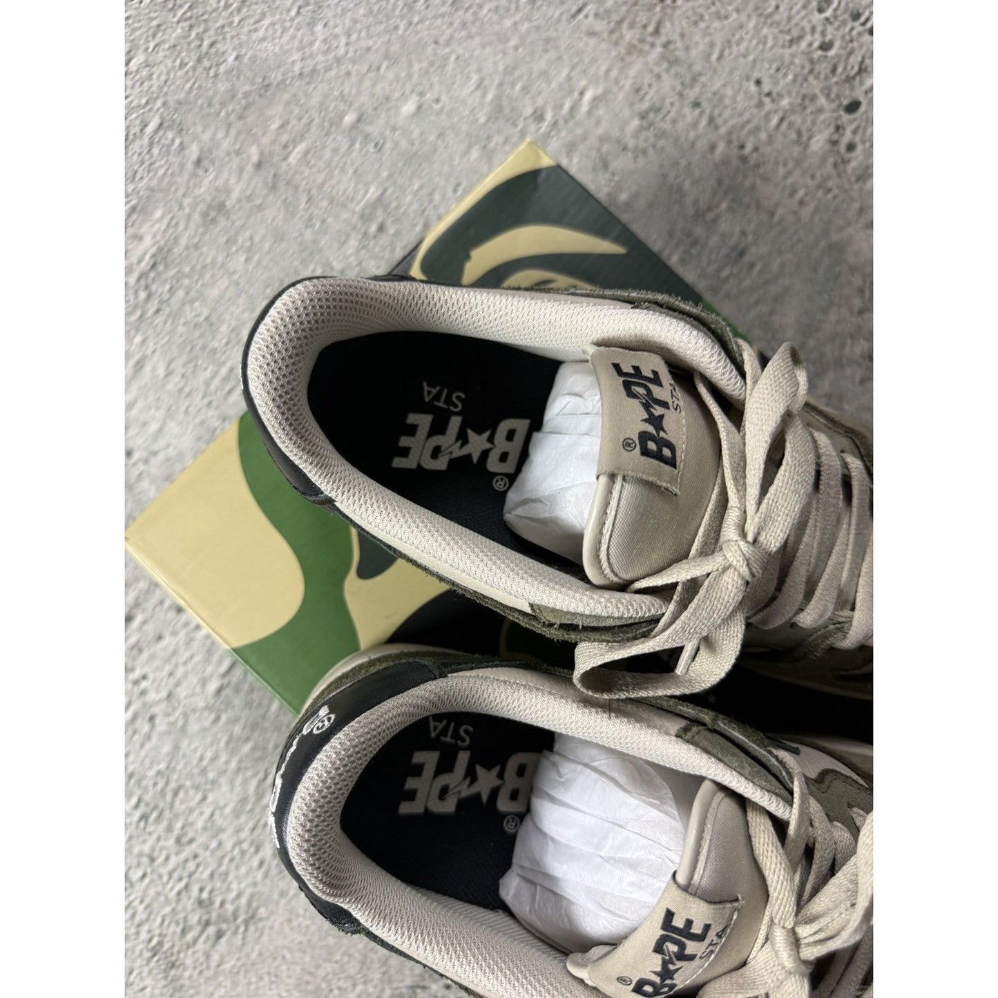 Bapesta Sk8-sta Bape sneakers khaki green a bathing ape