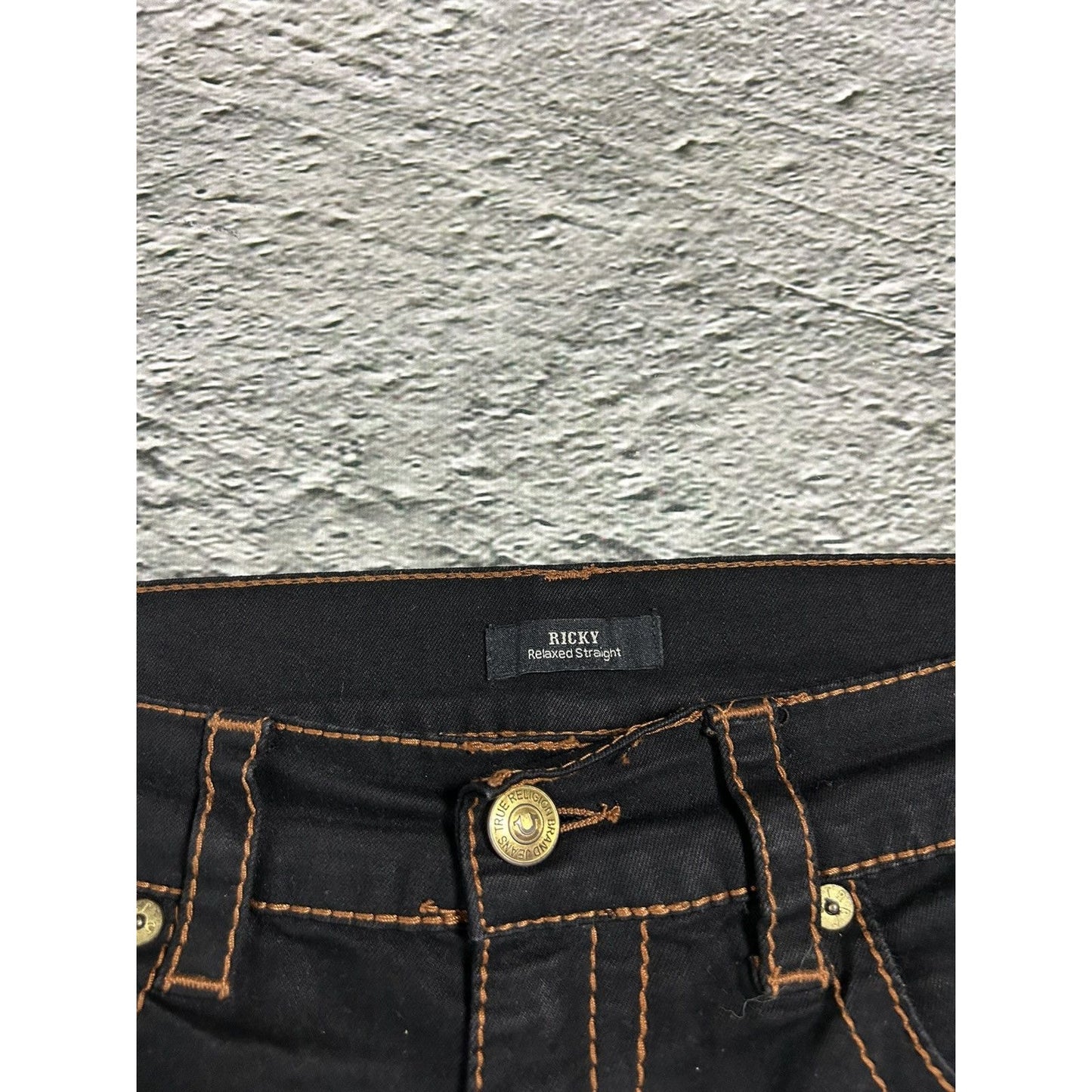 True Religion vintage black jeans denim pants Y2K Ricky
