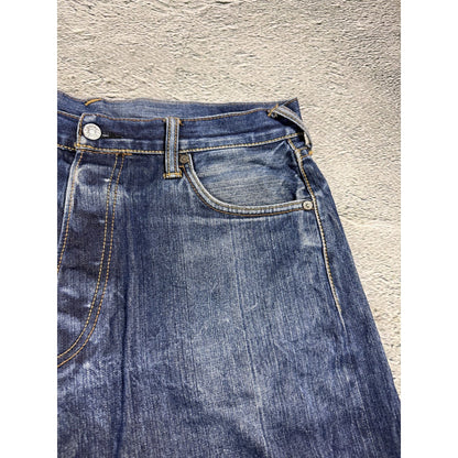 Evisu jeans daicock big logo red selvedge denim