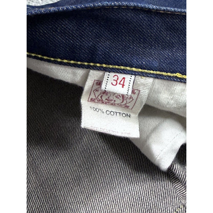 Evisu jeans daicock Heritage big logo letters selvedge denim