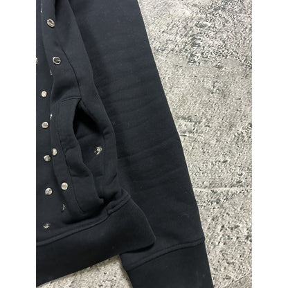 Diesel Black Gold Line studded zip hoodie