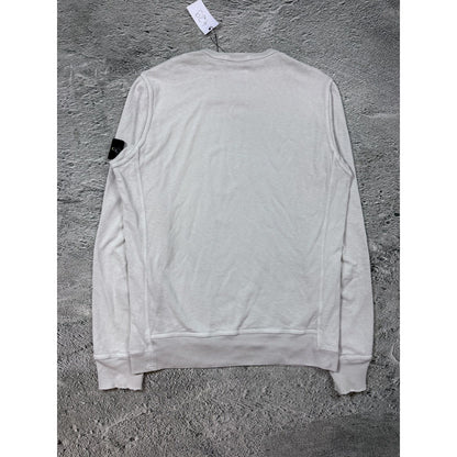 Stone island white crewneck sweatshirt