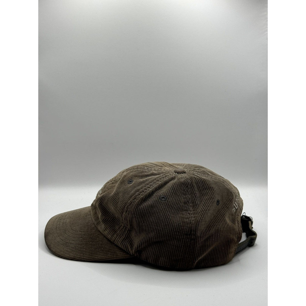 Supreme Loro Piana wool brown cap corduroy