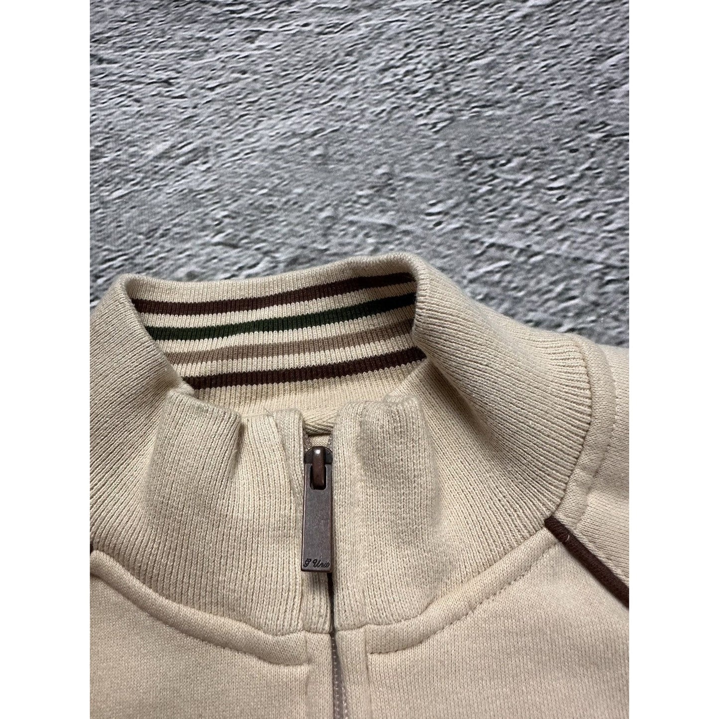 G Unit zip sweatshirt track jacket beige vintage