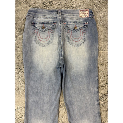 True Religion blue jeans Y2K vintage billie super baggy pink