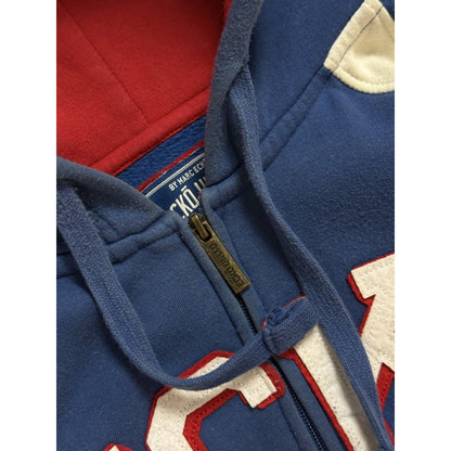 Ecko Unltd vintage zip hoodie blue red white big logo Y2K
