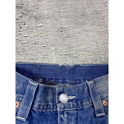 True Religion baby blue jeans white stitching Slim Y2K