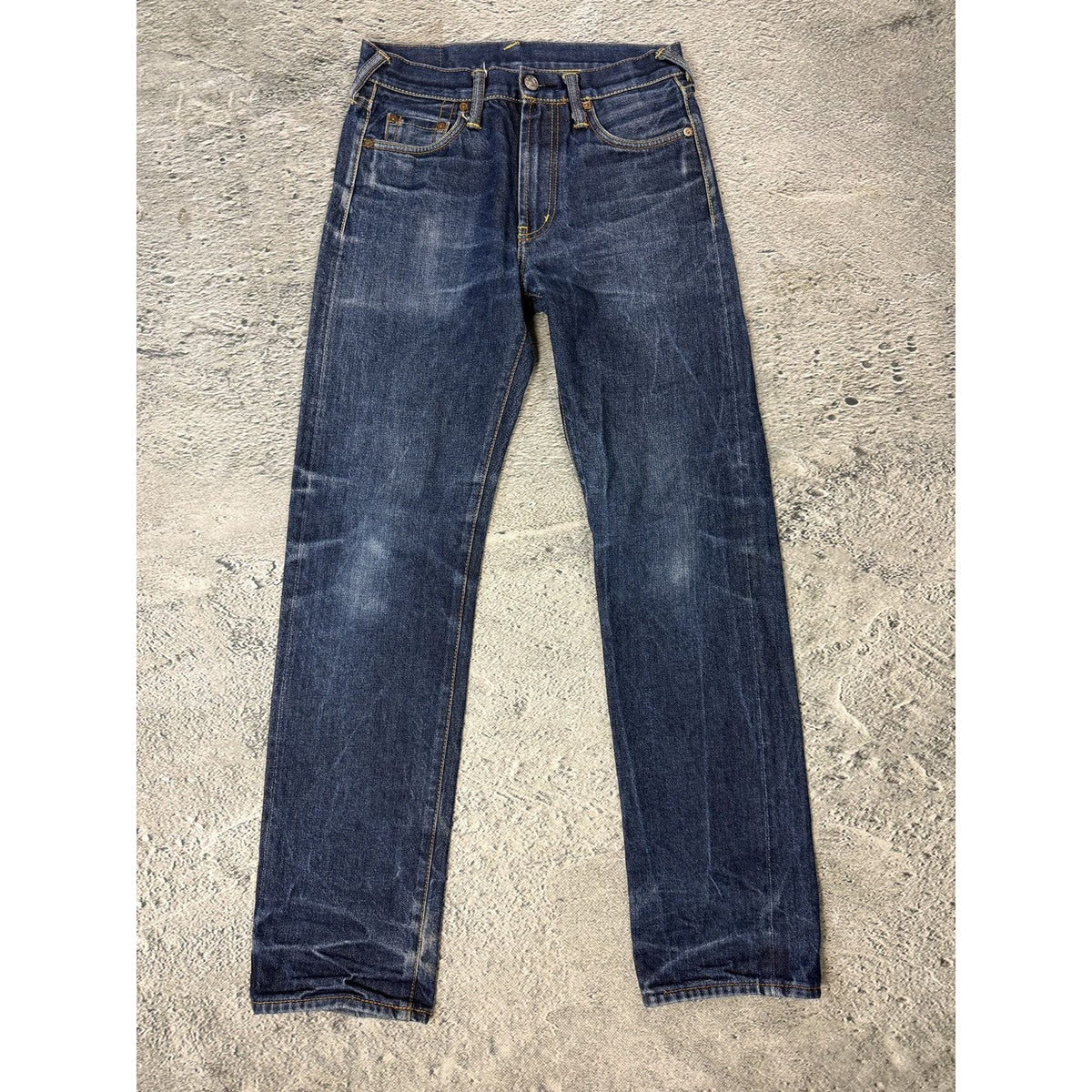Evisu jeans daicock big logo vintage pink washed