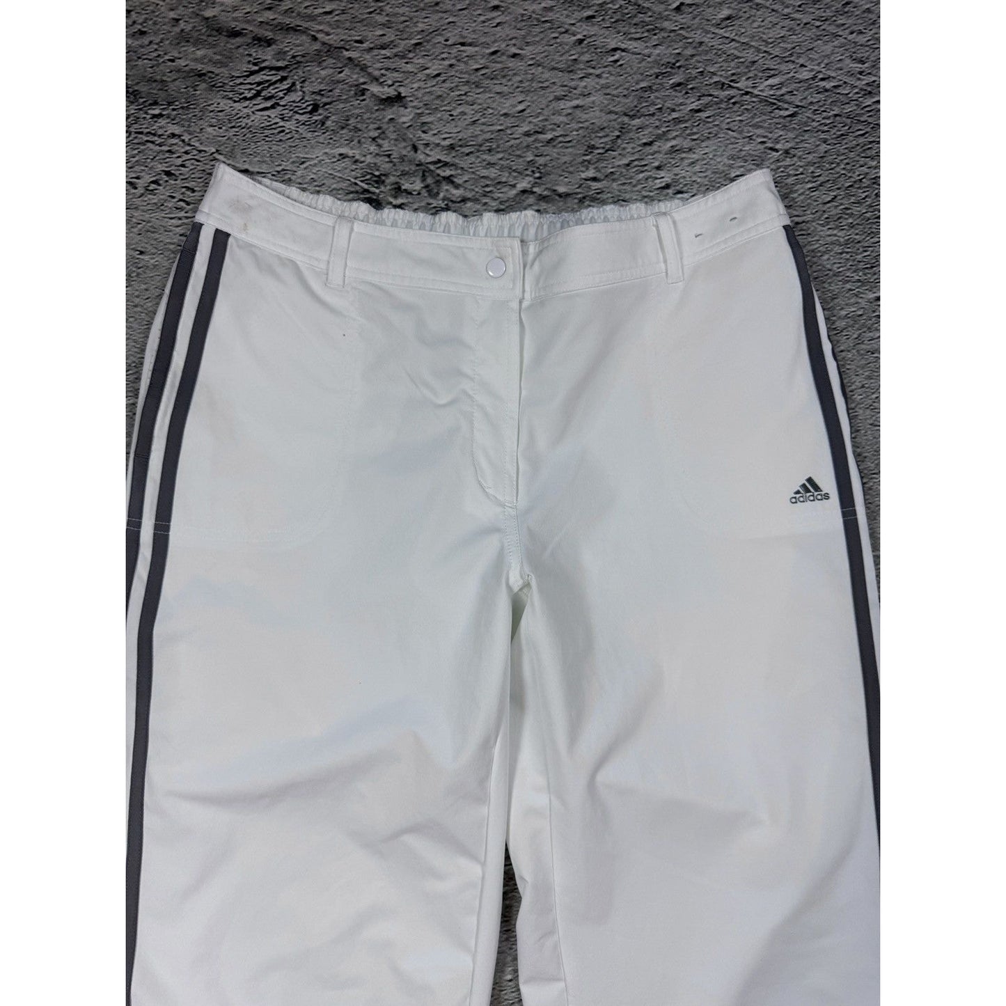 Adidas White vintage track pants baggy tiro clima365