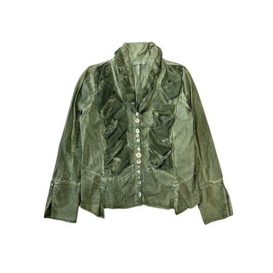 Elisa Cavaletti vintage Blouse shirt avant garde green