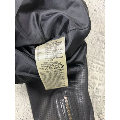 Diesel Vintage Leather asymetric black Jacket Avant Garde