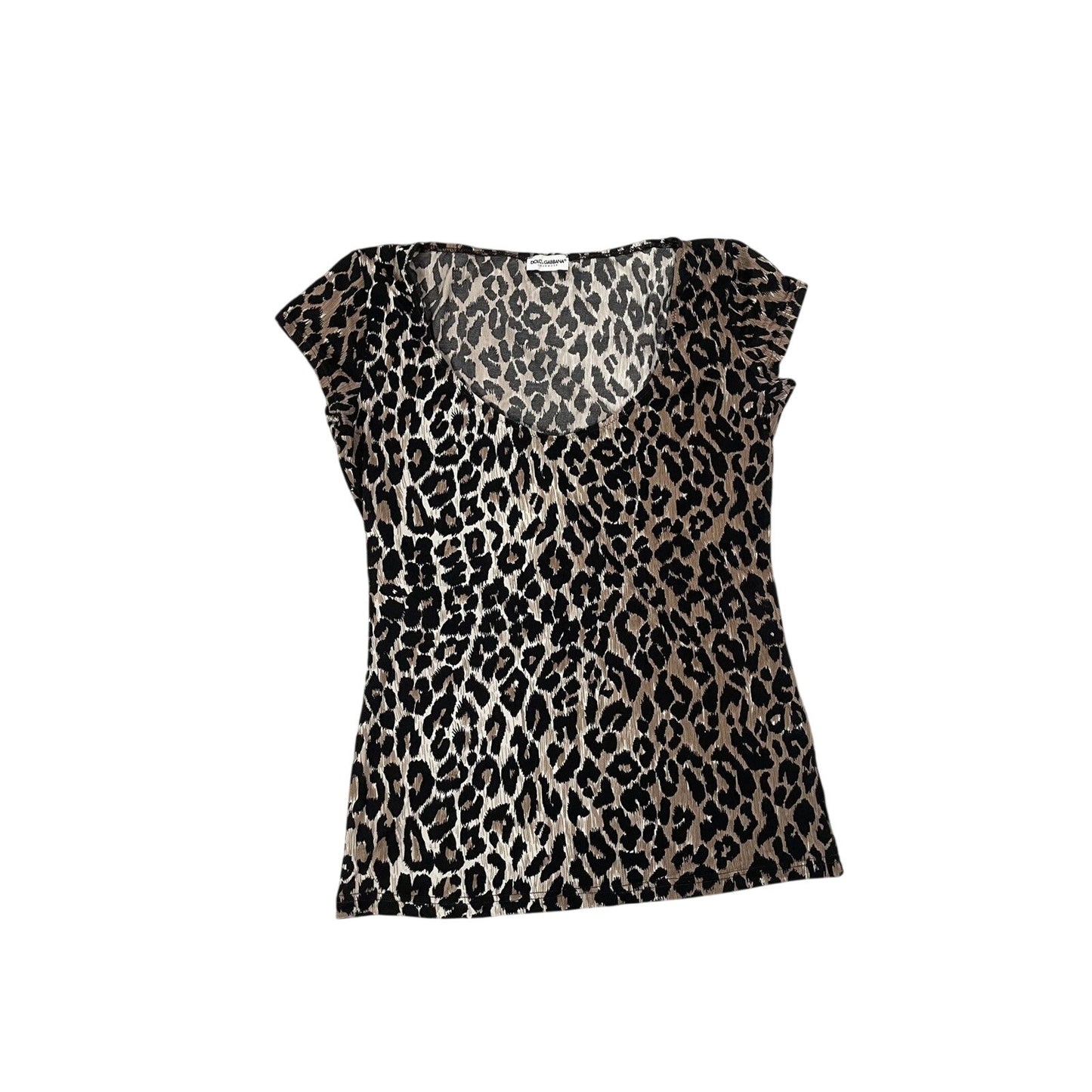 Dolce & Gabbana Cheetah Printed tank top sleeveless DG Y2K