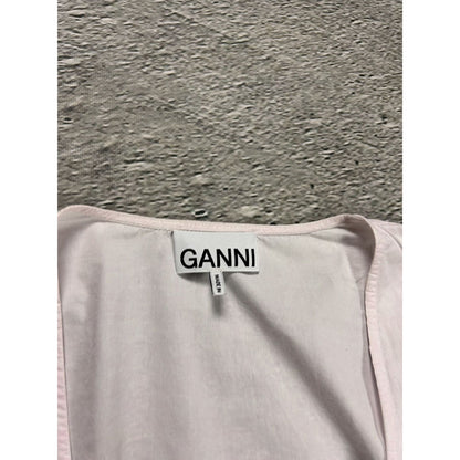 Ganni shirt button-up pink
