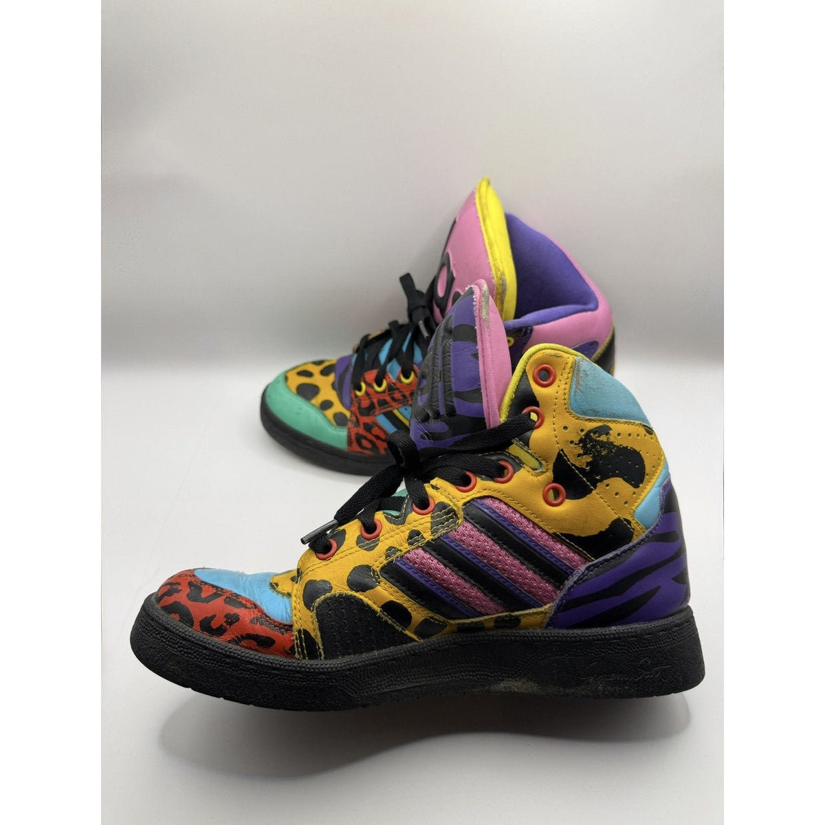 Adidas Originals Jeremy Scott Instinct Hi Black Light Aqua