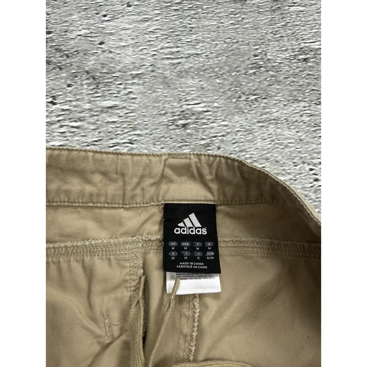 Adidas vintage cargo pants beige workwear