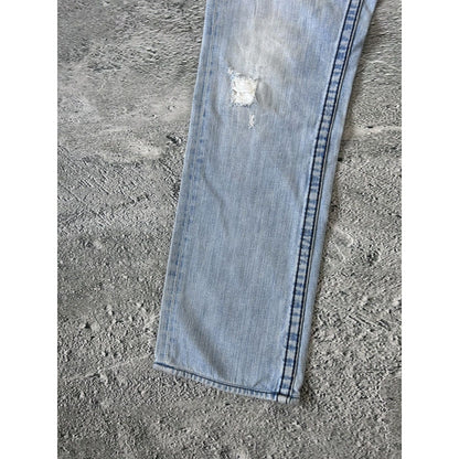 True Religion vintage baby blue jeans Ricky Rainbow