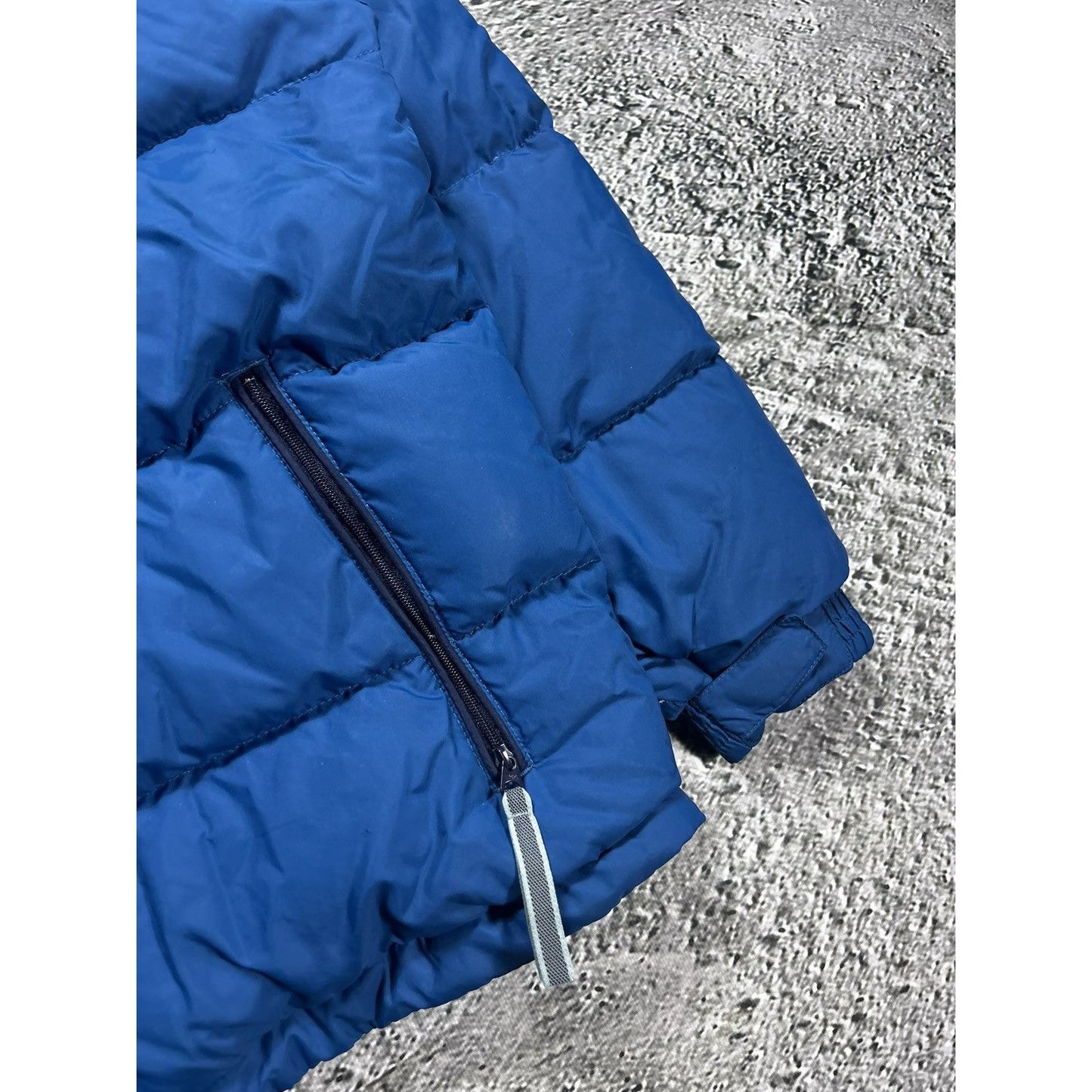 Nike puffer jacket blue vintage 90s down