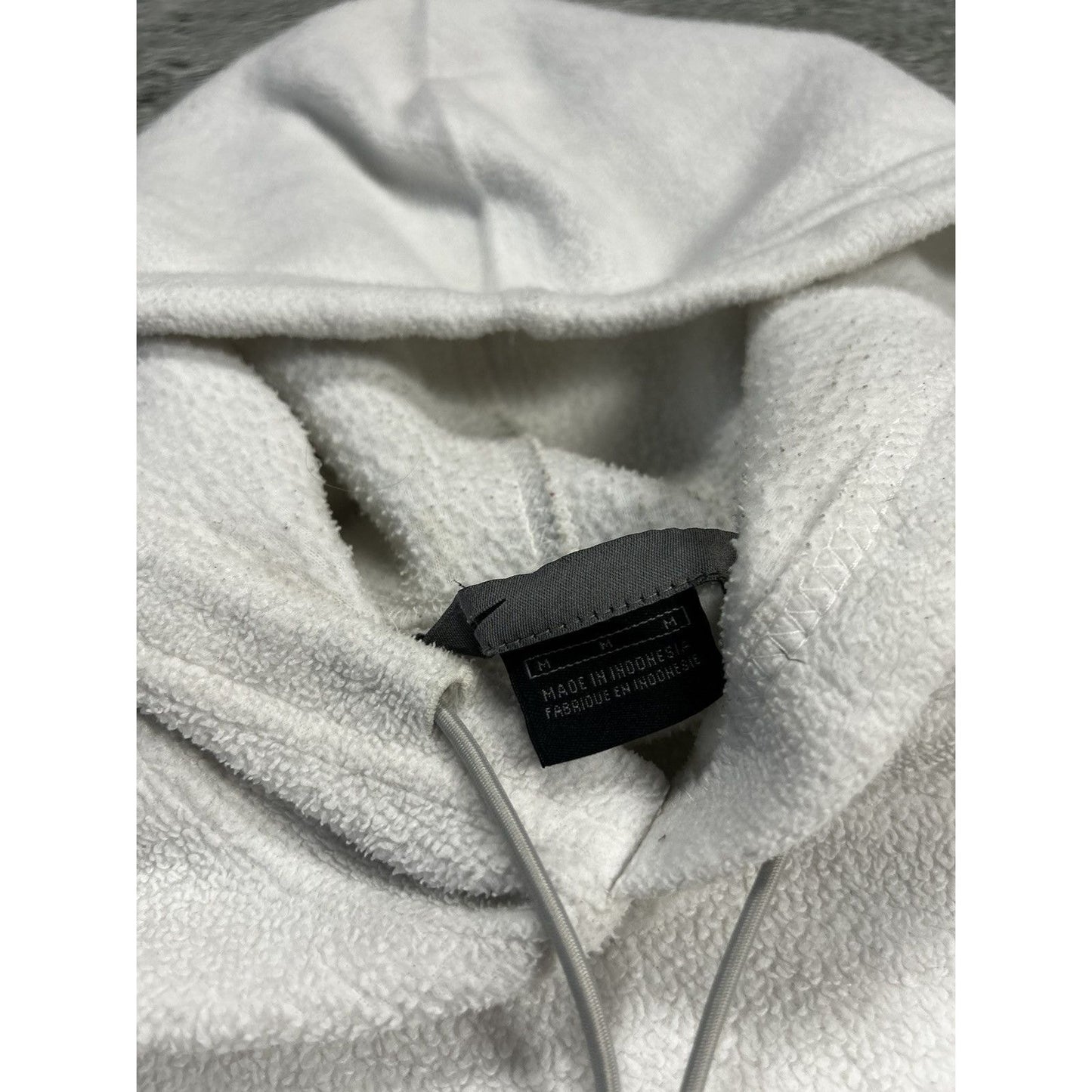 Nike fleece hoodie white sherpa vintage sweatshirt