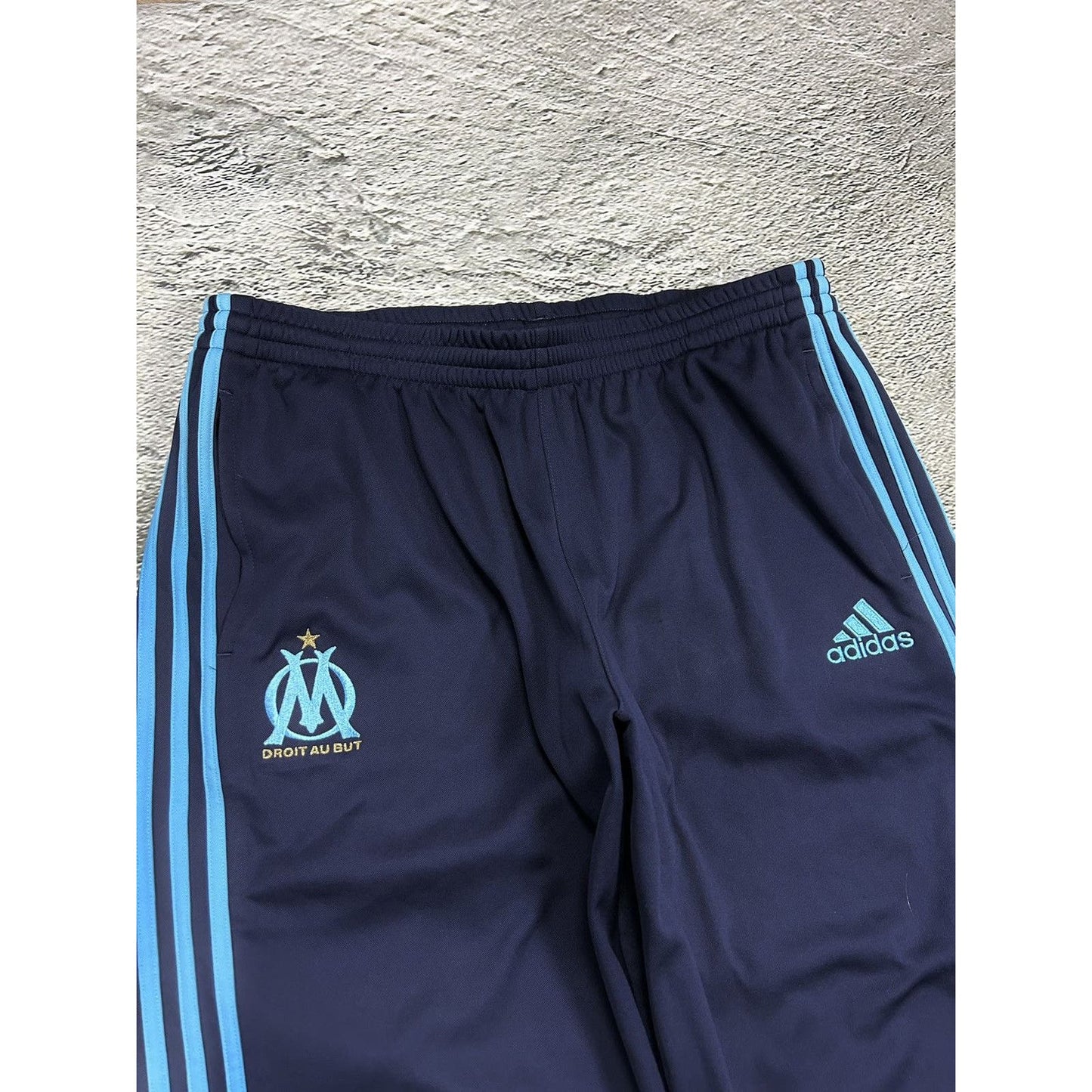 Olympique Marseille Adidas sweatpants vintage navy blue