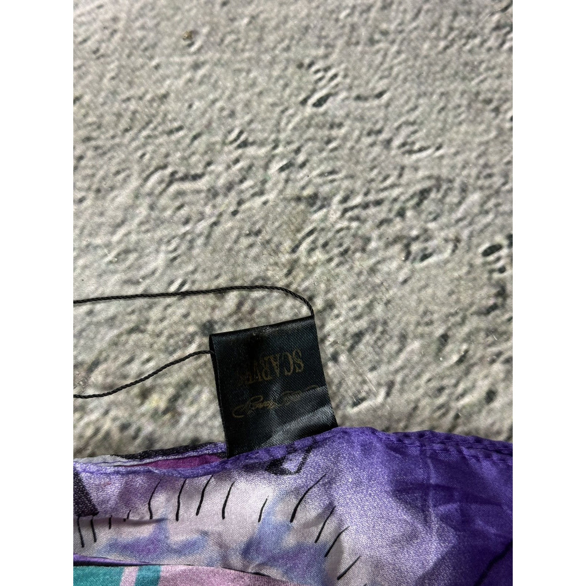 Ed Hardy by Christian Audigier scarves silk purple tiger