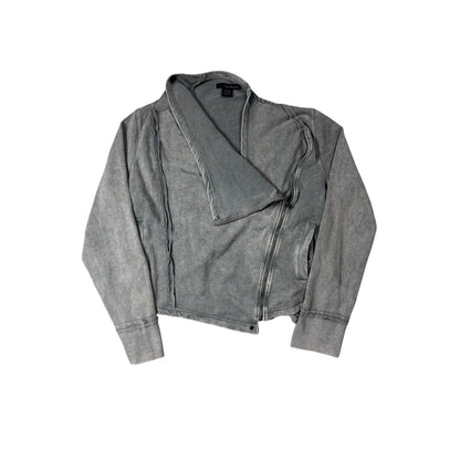 Calvin Klein grey sweatshirt asymmetrical zip