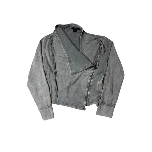 Calvin Klein grey sweatshirt asymmetrical zip