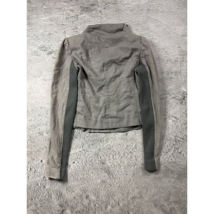 Allsaints asymetric rick owens type zip jacket biker Y2K