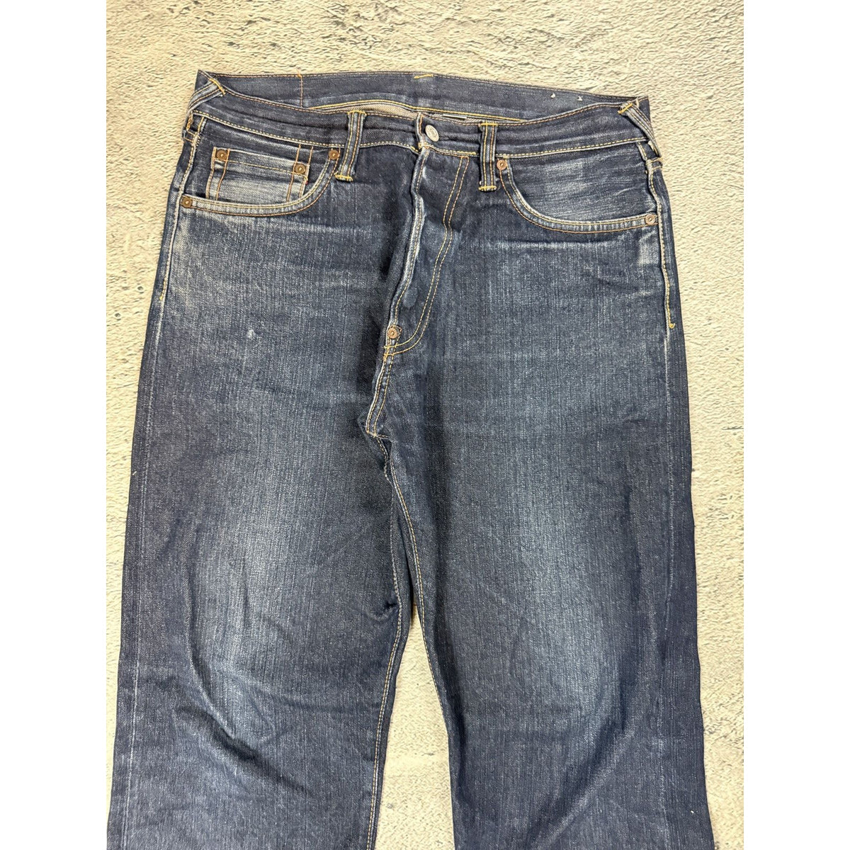 Evisu jeans daicock big logo Red selvedge raw denim Japan