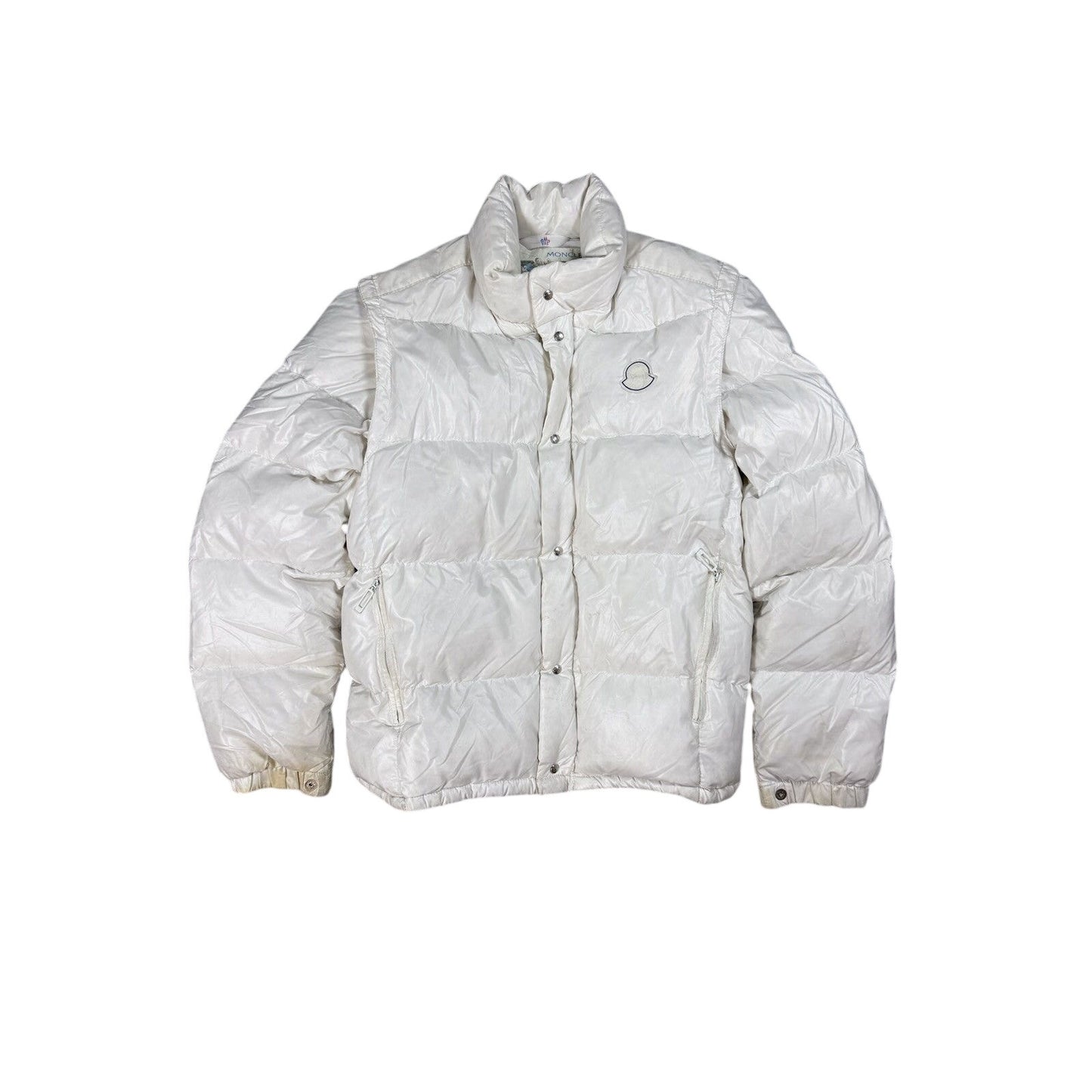 Moncler puffer jacket vest 80s detachable sleeves down