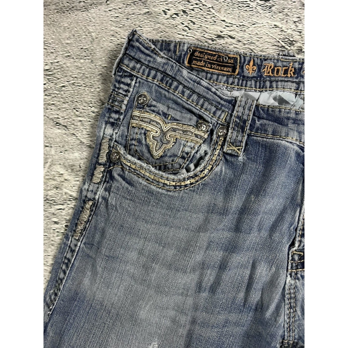 Rock Revival Rogue washed jeans Y2K flared Bootcut