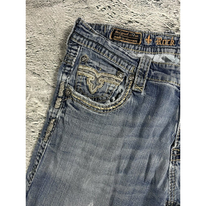 Rock Revival Rogue washed jeans Y2K flared Bootcut
