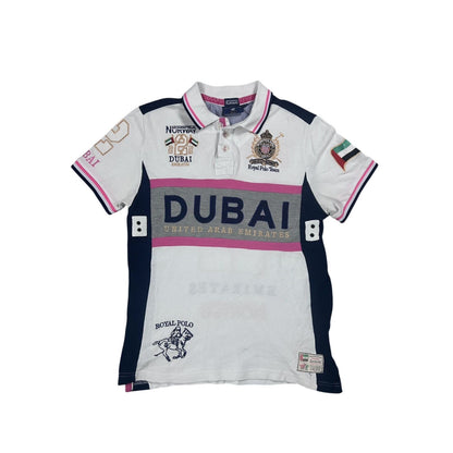Chief Keef Polo Geografical Norway Dubai T-shirt White pink