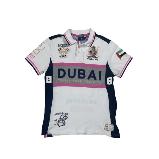 Chief Keef Polo Geografical Norway Dubai T-shirt White pink