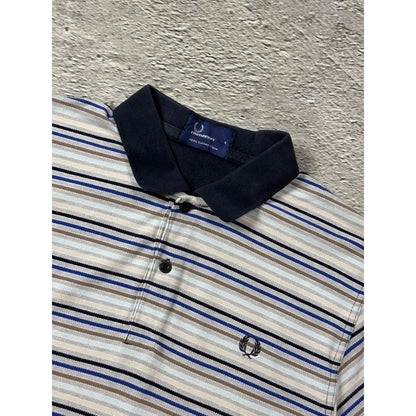 Fred Perry stripped polo Skinhead biege brown