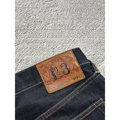 Evisu jeans daicock big logo yellow selvedge denim