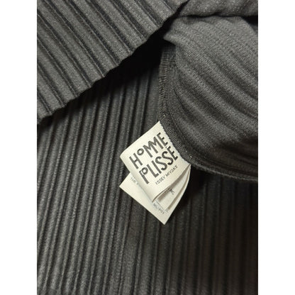 Homme Plisse-Net Issey Miyake black tunic zip Japanese
